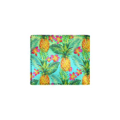 Pineapple Pattern Print Design PP010 Men's ID Card Wallet