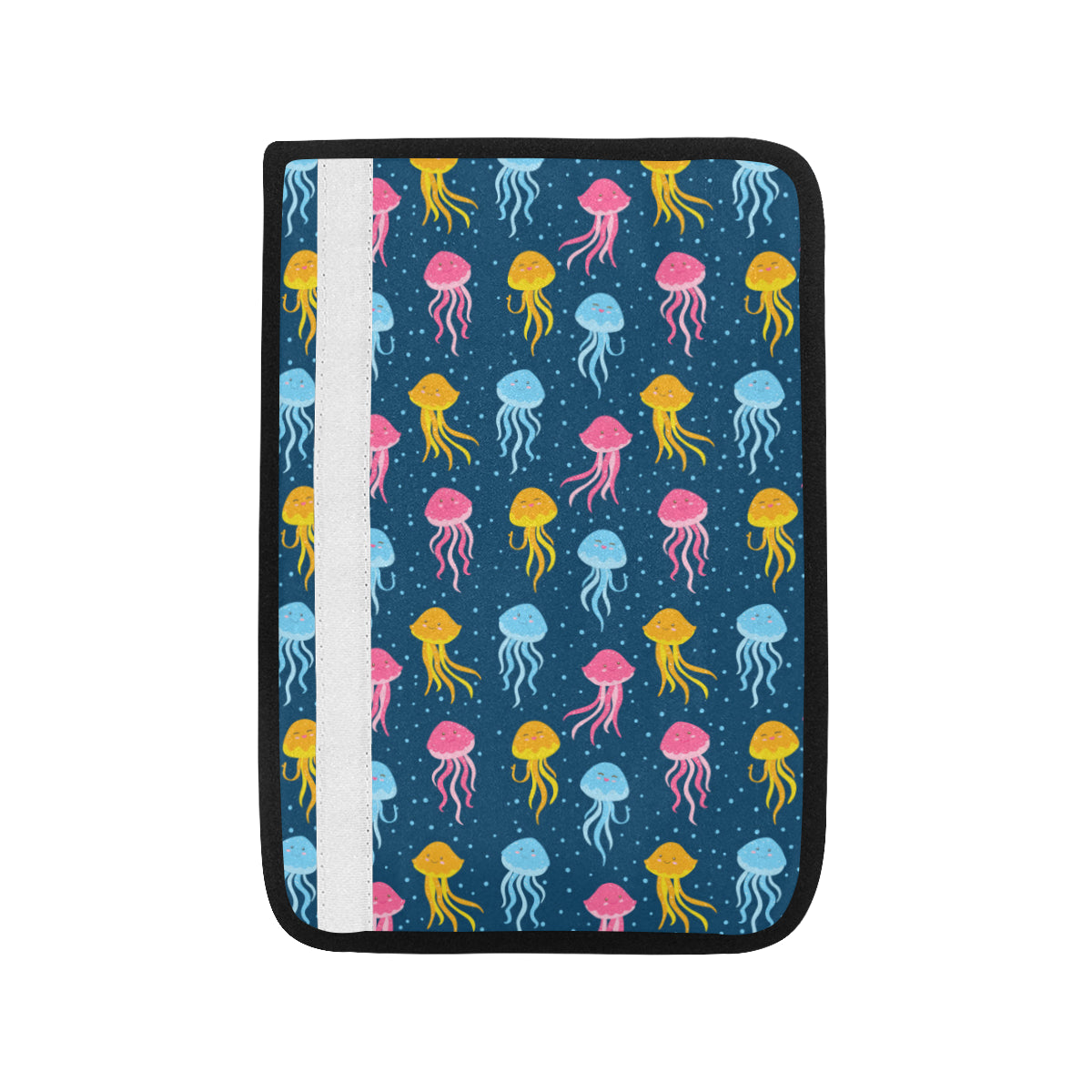 Jellyfish Pattern Print Design 04 Car Seat Belt Cover