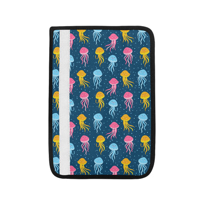 Jellyfish Pattern Print Design 04 Car Seat Belt Cover