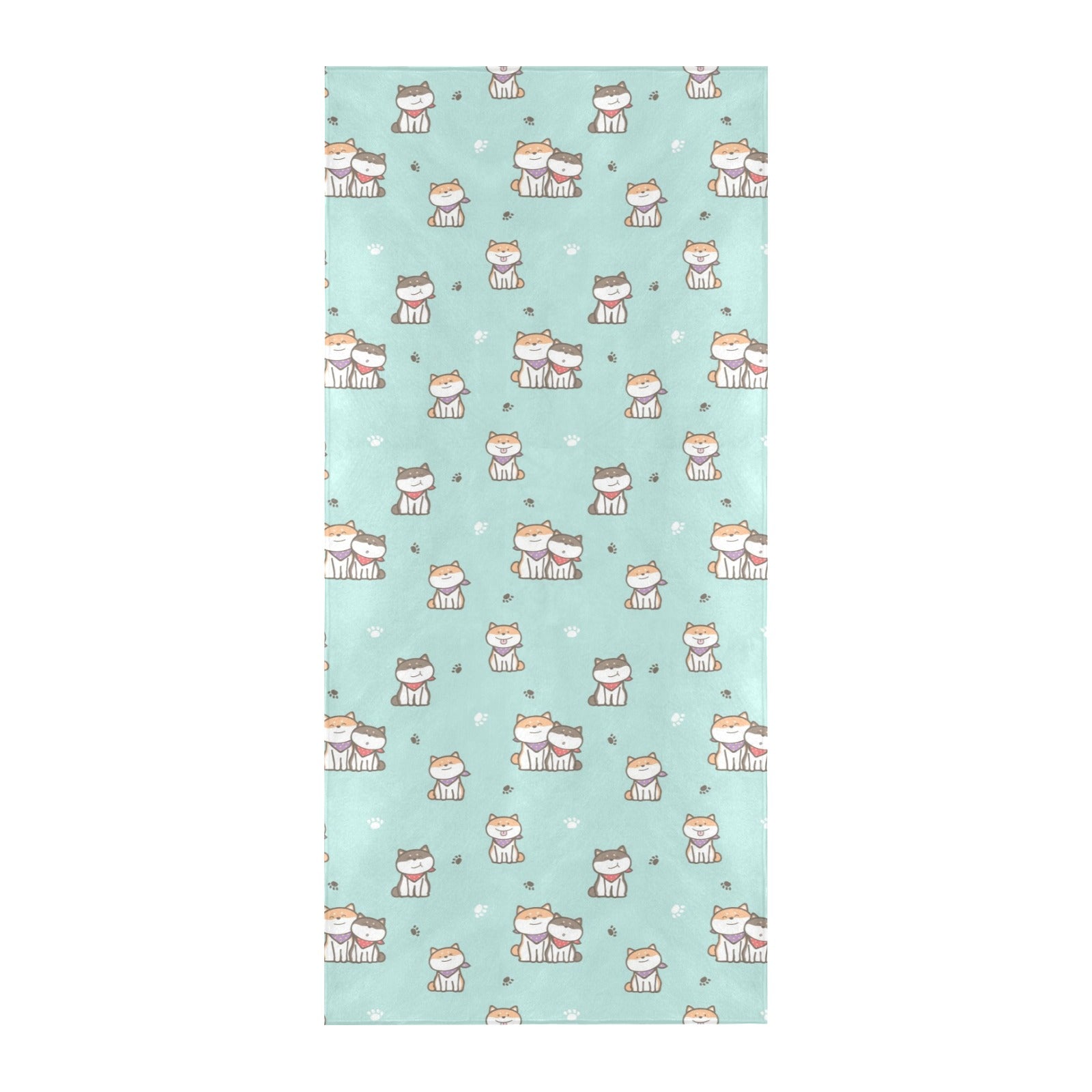 Shiba Inu Print Design LKS302 Beach Towel 32" x 71"