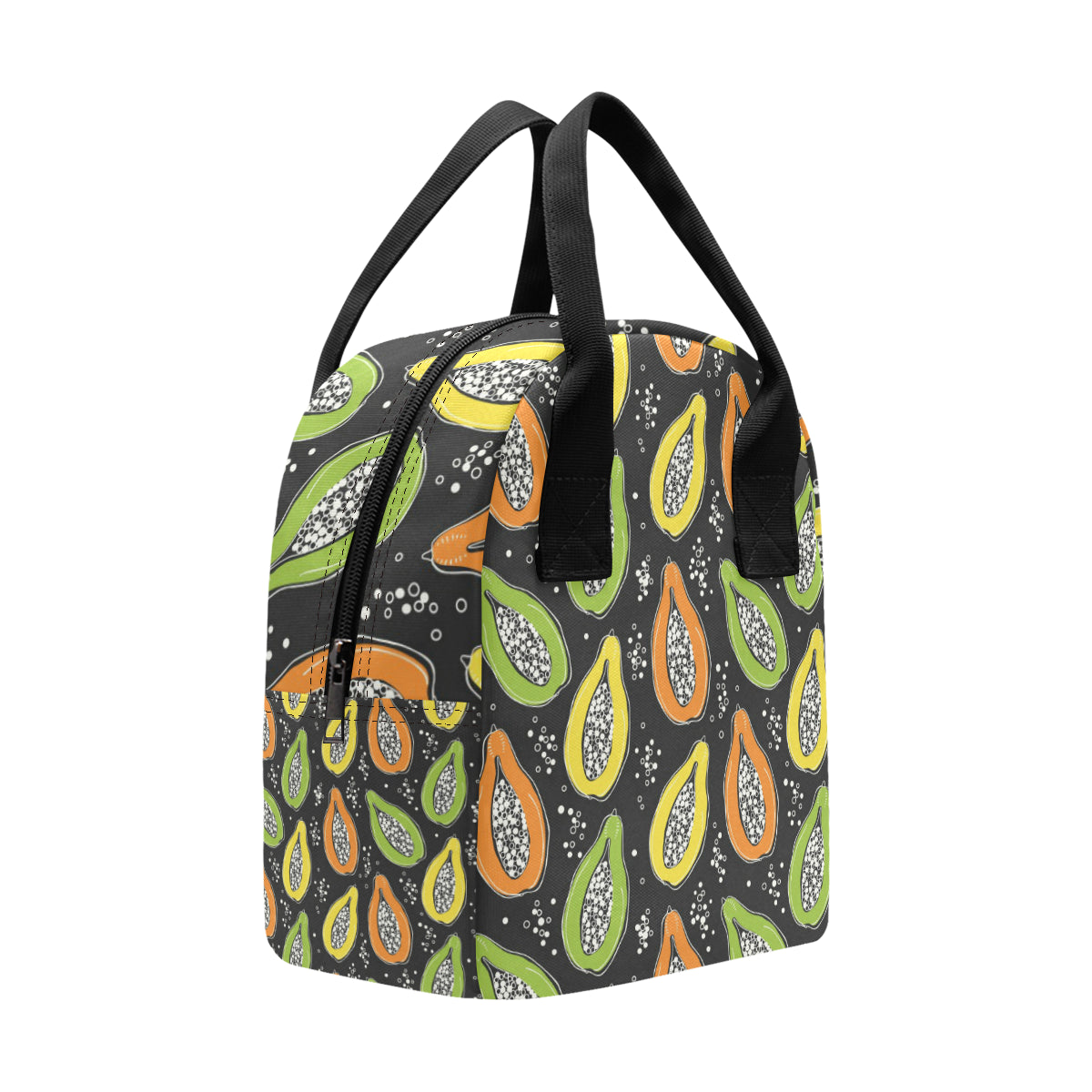 Papaya Pattern Print Design PP05 Insulated Lunch Bag