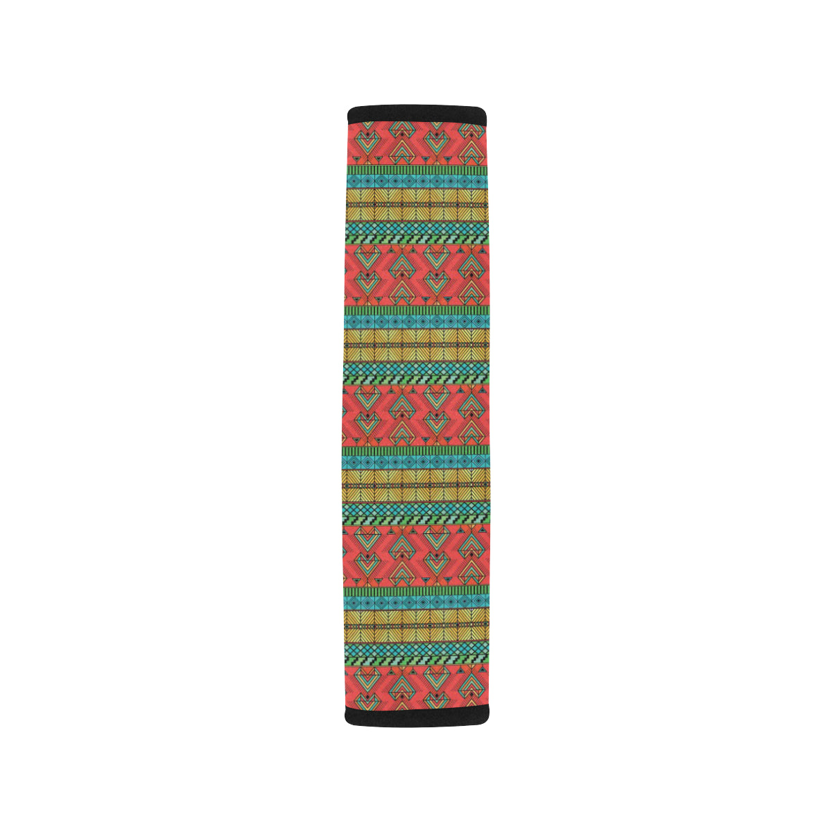 African Colorful Zigzag Print Pattern Car Seat Belt Cover
