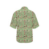 Native Indian Themed Design Print Women's Hawaiian Shirt