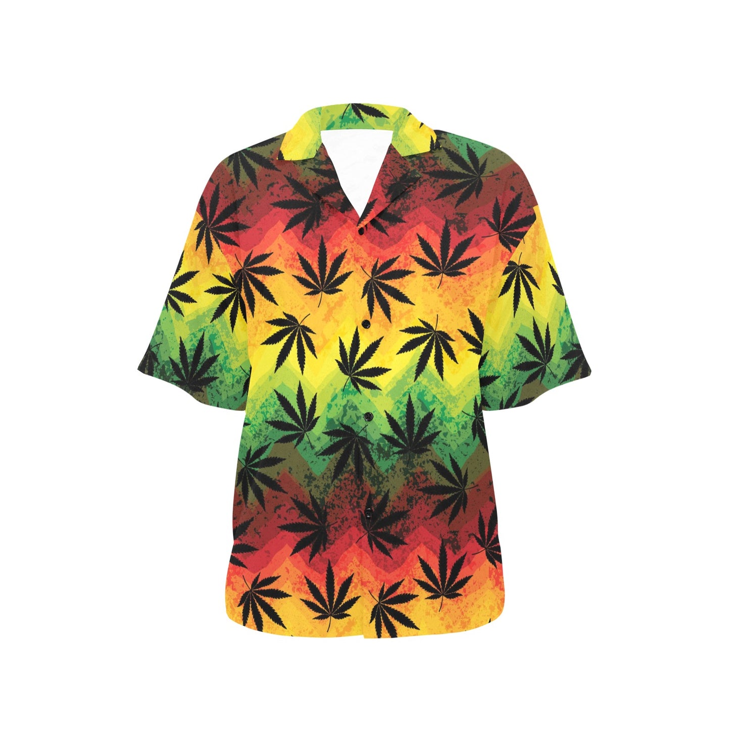 Rasta Pattern Print Design A02 Women's Hawaiian Shirt