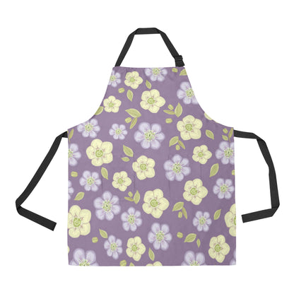 Anemone Pattern Print Design AM013 Apron with Pocket