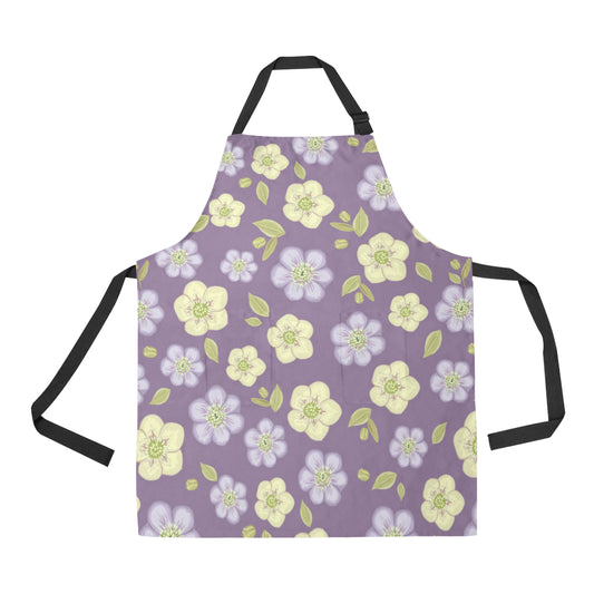 Anemone Pattern Print Design AM013 Apron with Pocket