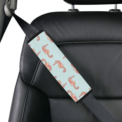 SeaHorse Pattern Print Design 01 Car Seat Belt Cover