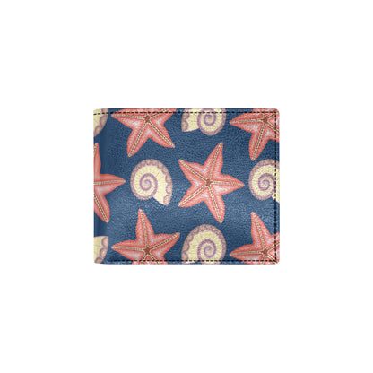 Starfish Pattern Print Design 03 Men's ID Card Wallet