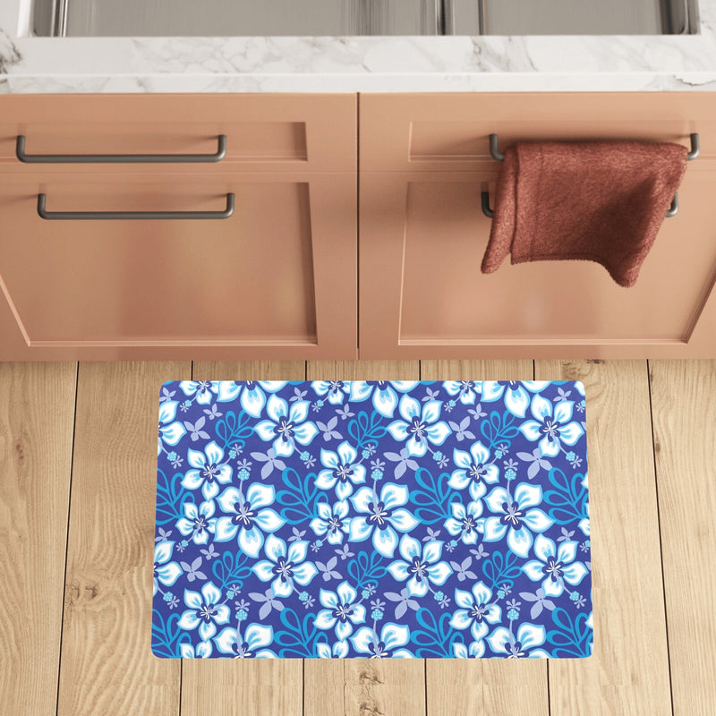 Hibiscus Pattern Print Design HB04 Kitchen Mat