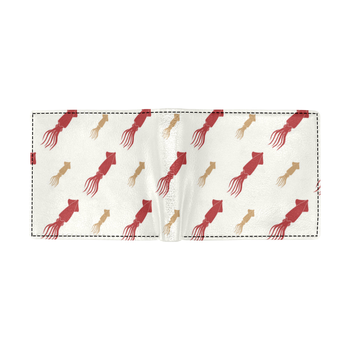 Giant Squid Pattern Print Design 01 Men's ID Card Wallet