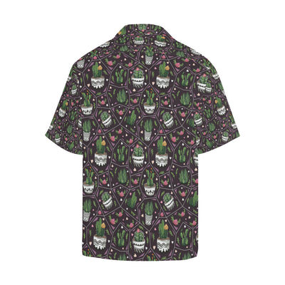 Cactus Pattern Print Design 03 Men's Hawaiian Shirt