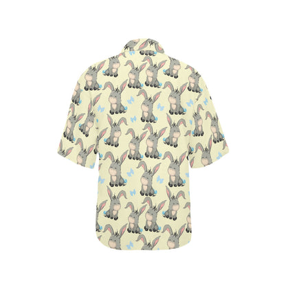 Donkey Baby Pattern Print Design 02 Women's Hawaiian Shirt
