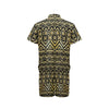 Gold Aztec Tribal Men's Romper