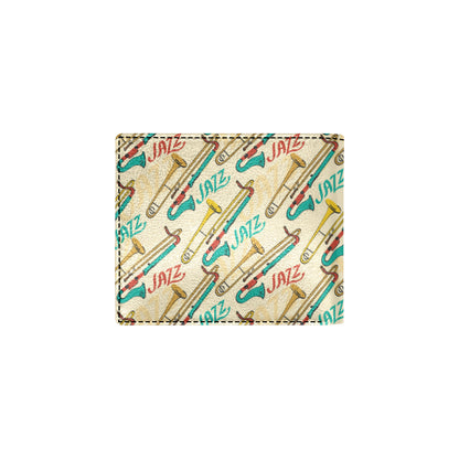 Trombone Pattern Print Design 03 Men's ID Card Wallet