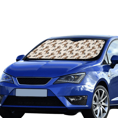 Horse Print Design LKS308 Car front Windshield Sun Shade