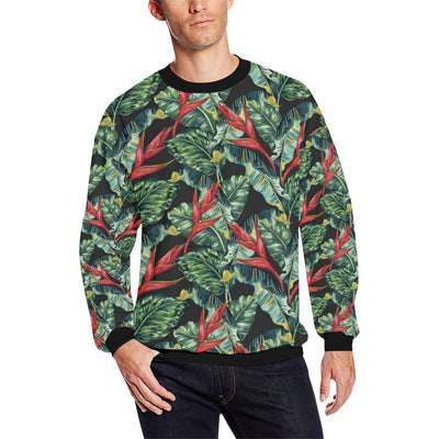 Bird Of Paradise Pattern Print Design BOP06 Men Long Sleeve Sweatshirt