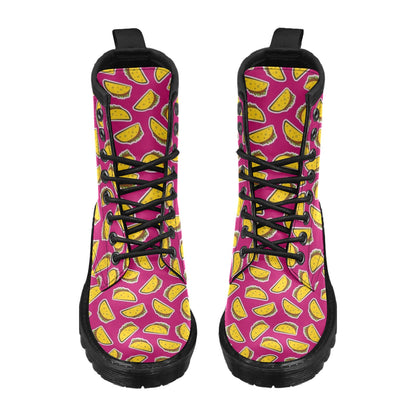 Taco Pattern Print Design TC01 Women's Boots