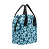 Blue Hibiscus Pattern Print Design HB011 Insulated Lunch Bag