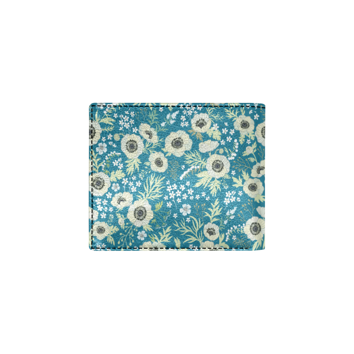 Anemone Pattern Print Design 01 Men's ID Card Wallet