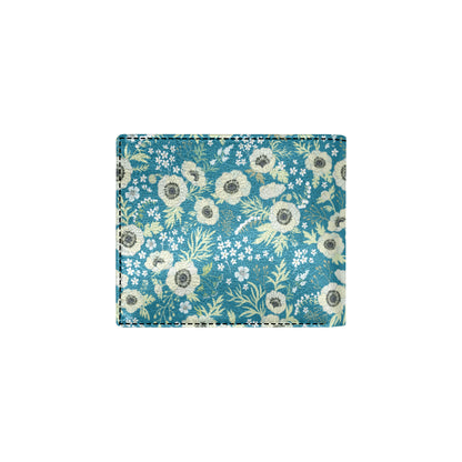 Anemone Pattern Print Design 01 Men's ID Card Wallet