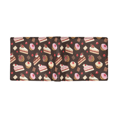 Cake Pattern Print Design 04 Men's ID Card Wallet