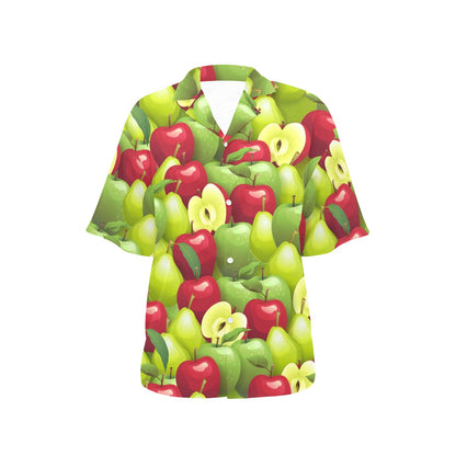 Apple Pattern Print Design AP03 Women's Hawaiian Shirt