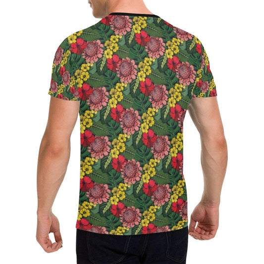 Summer Floral Print Design LKS305 Men's All Over Print T-shirt