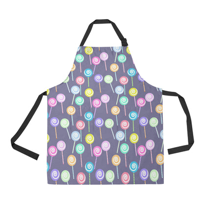 Lollipop Pattern Print Design LL03 Apron with Pocket