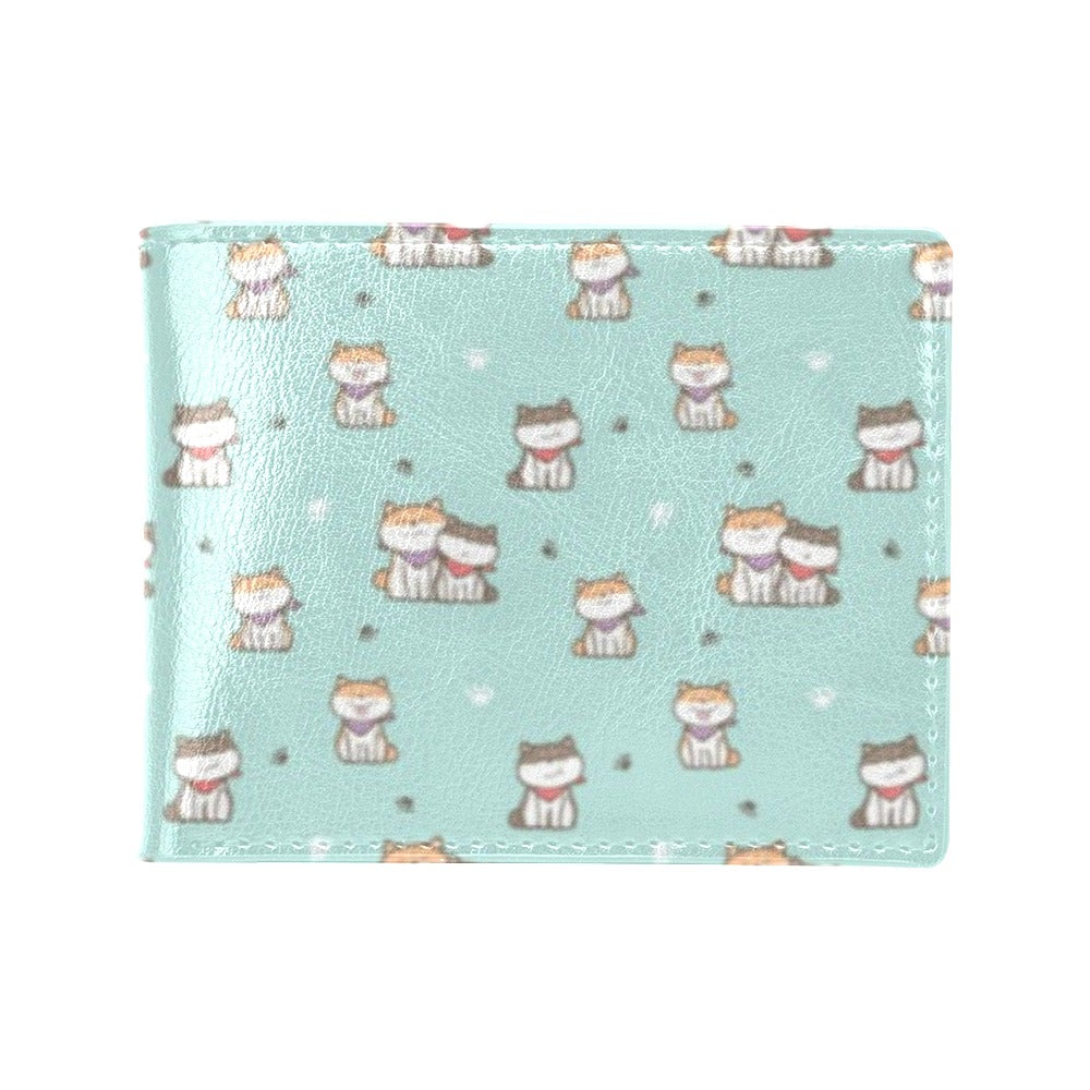 Shiba Inu Print Design LKS302 Men's ID Card Wallet