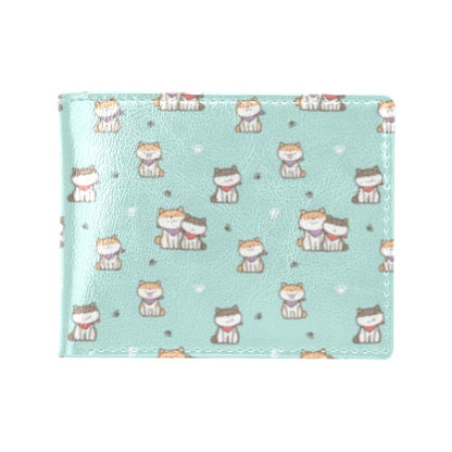 Shiba Inu Print Design LKS302 Men's ID Card Wallet