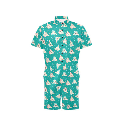 Chihuahua Polka Dot Pattern Men's Romper