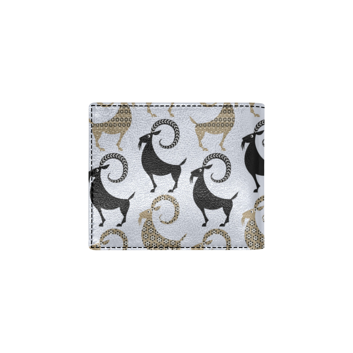 Goat Pattern Print Design 03 Men's ID Card Wallet