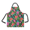 Hibiscus Red Hawaiian Flower Apron with Pocket