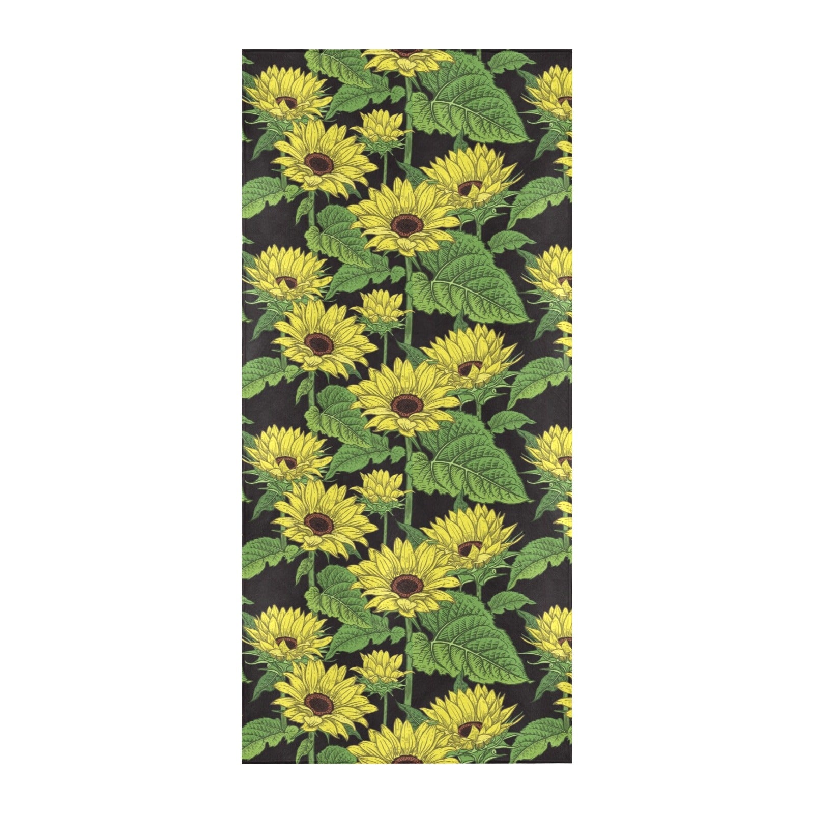 Sunflower Print Design LKS3010 Beach Towel 32" x 71"