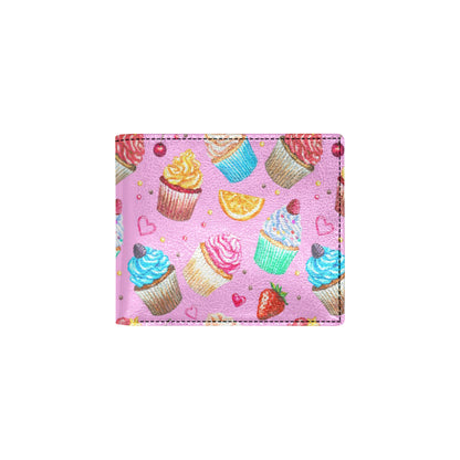 Cupcake Pattern Print Design CP05 Men's ID Card Wallet