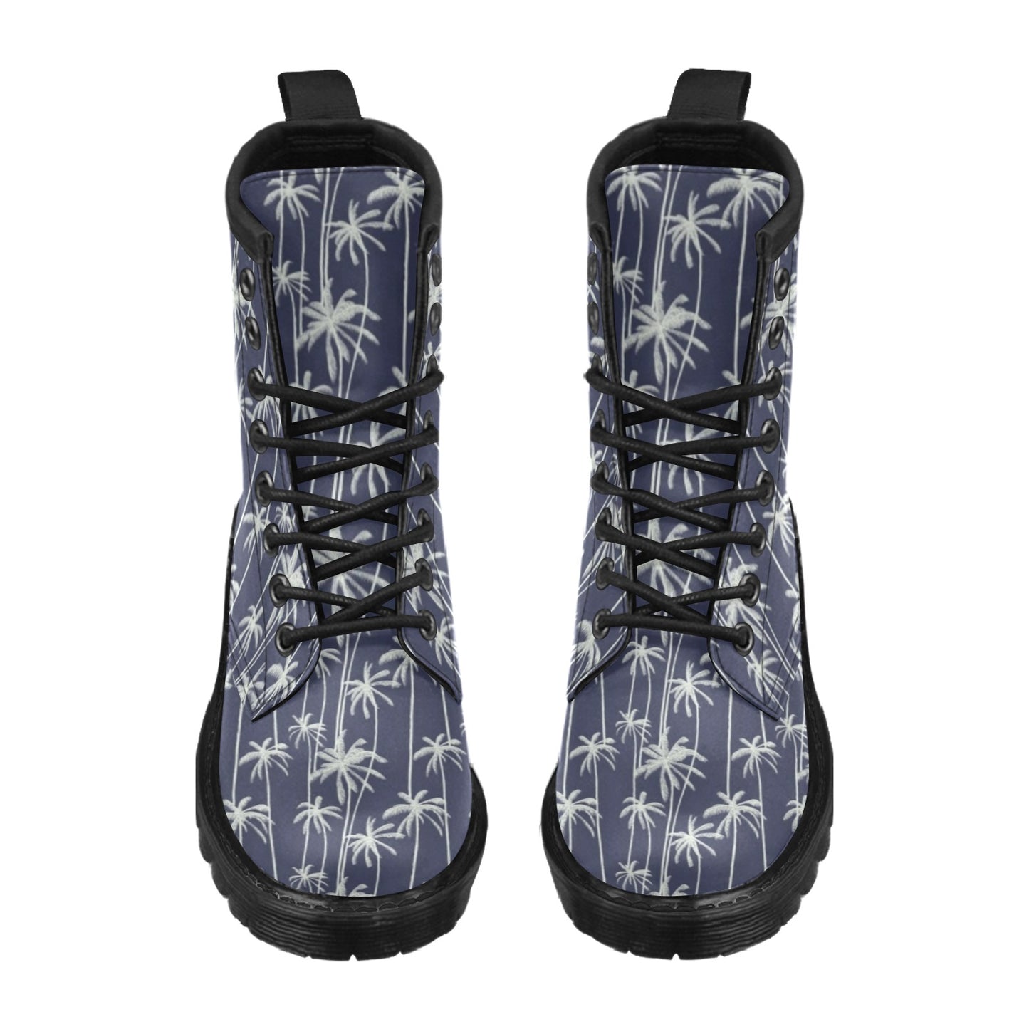 Palm Tree Pattern Print Design PT06 Women's Boots