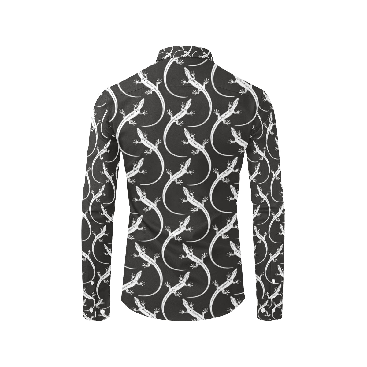 lizard Pattern Print Design 01 Men's Long Sleeve Shirt