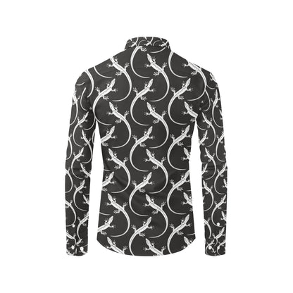 lizard Pattern Print Design 01 Men's Long Sleeve Shirt