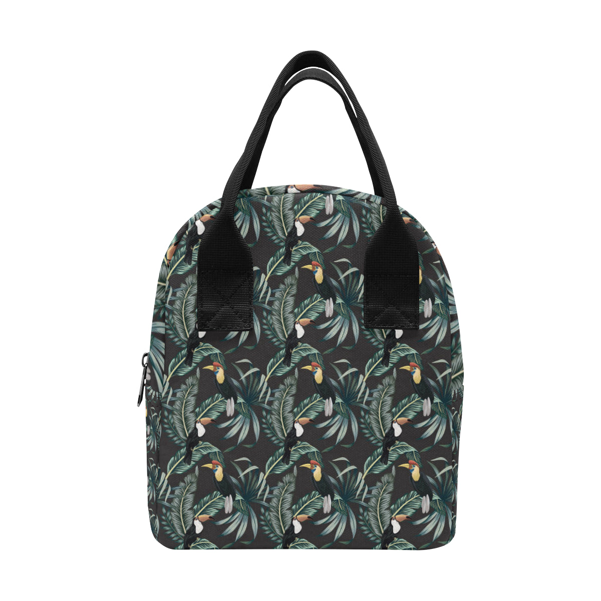 Rainforest Pattern Print Design RF06 Insulated Lunch Bag