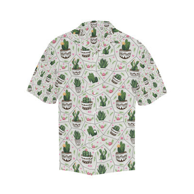 Cactus Pattern Print Design 04 Men's Hawaiian Shirt