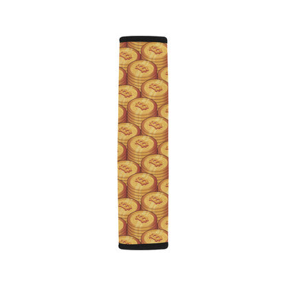 Bitcoin Pattern Print Design 02 Car Seat Belt Cover