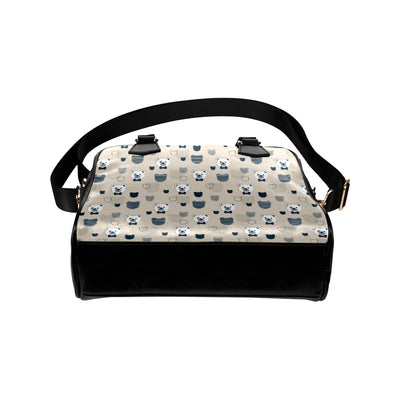 Bear Pattern Print Design 05 Shoulder Handbag