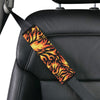 Flame Fire Design Pattern Car Seat Belt Cover