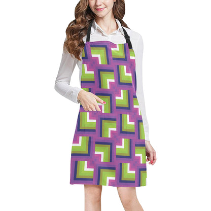Optical illusion Pattern Print Design A05 Apron with Pocket