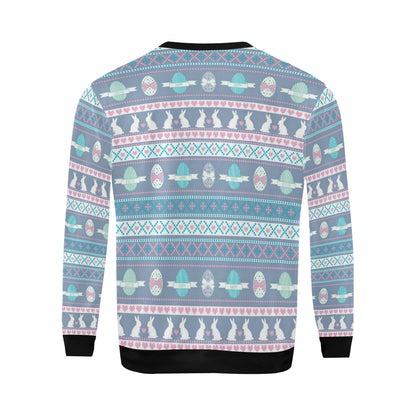Easter Eggs Pattern Print Design RB013 Men Long Sleeve Sweatshirt