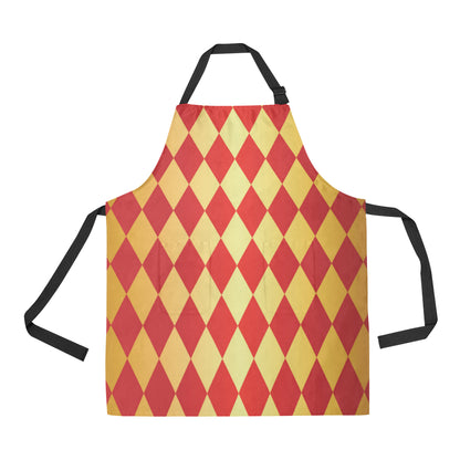 Harlequin Pattern Print Design 03 Apron with Pocket