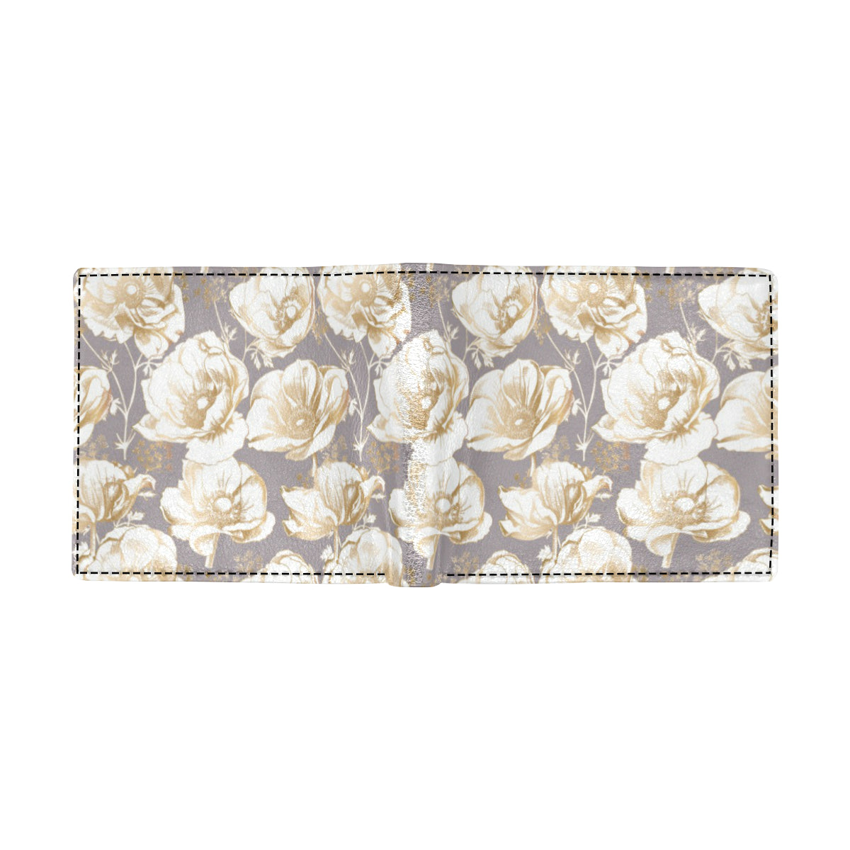Anemone Pattern Print Design AM05 Men's ID Card Wallet