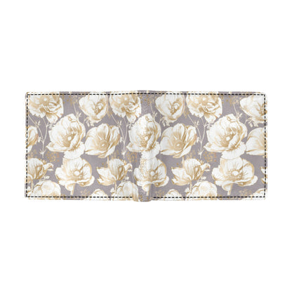 Anemone Pattern Print Design AM05 Men's ID Card Wallet