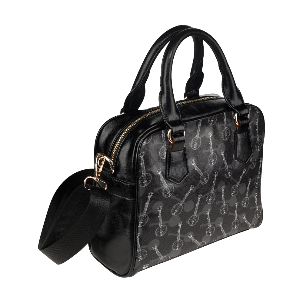 Banjo Pattern Print Design 03 Shoulder Handbag