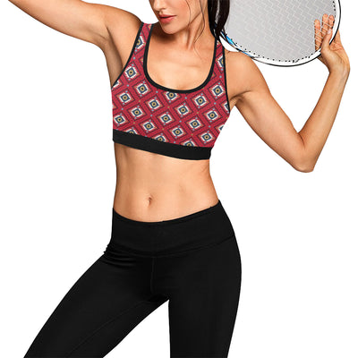 Aztec Pattern Print Design 10 Sports Bra